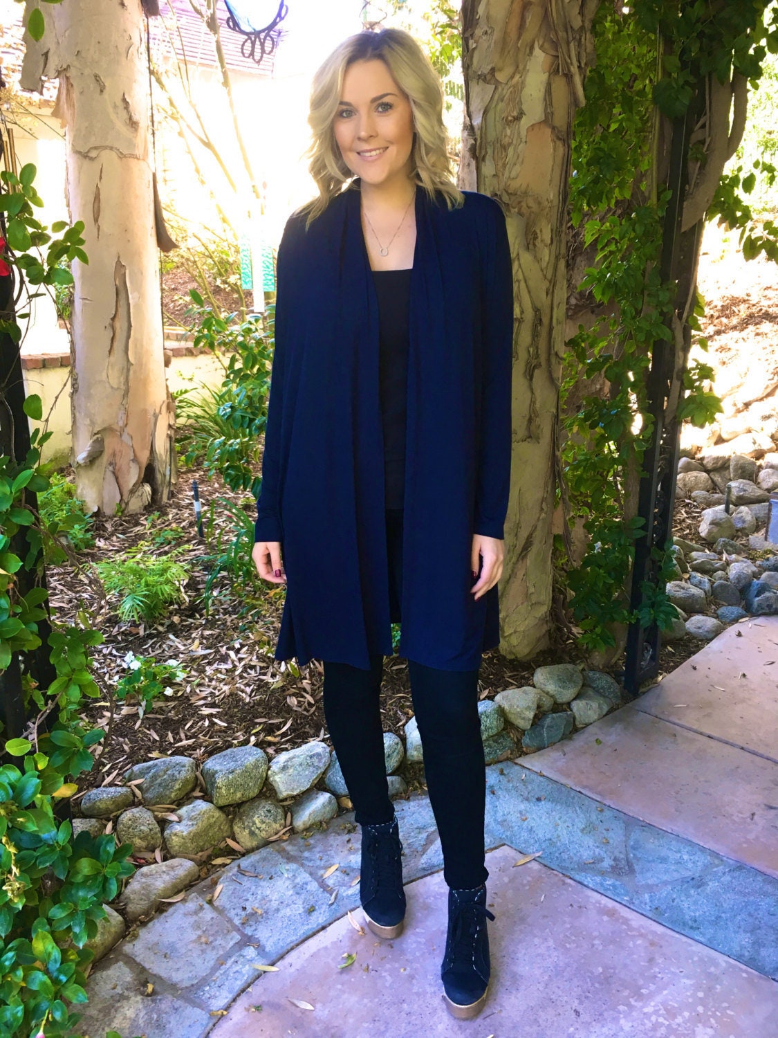 pale blue turtleneck