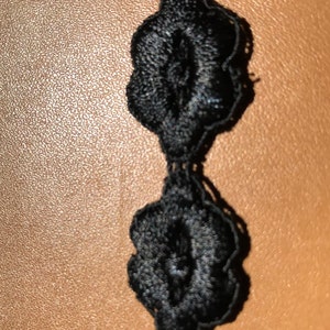 3/4&quot; Black Lace Trim, 6.5 yard lot, Black  Venice Lace, Black Lace Edge Trim, Black Lace Scalloped edge, Clothing Embellishment, Sewing Trim