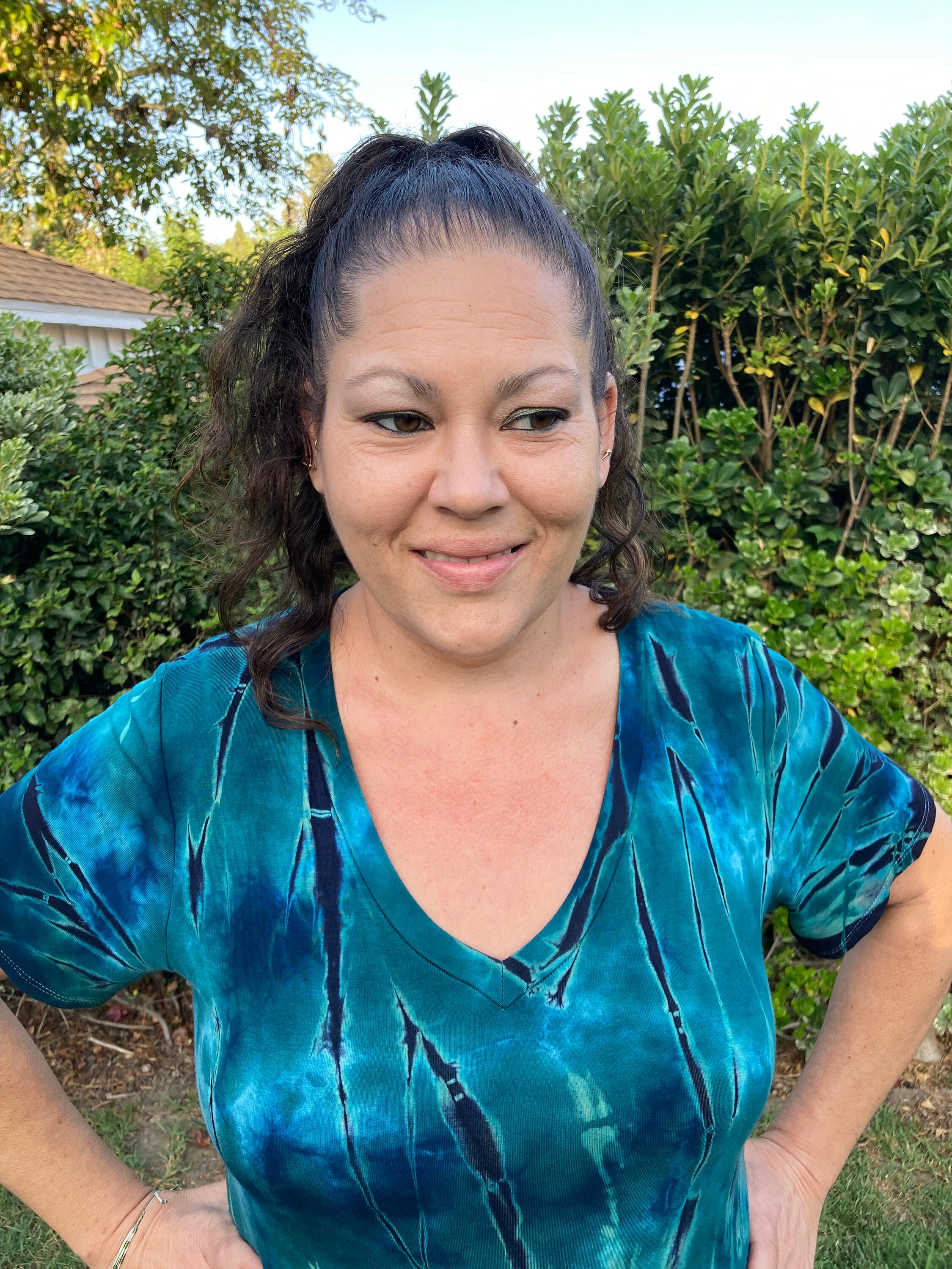 Plus Size Tie Dye Dress Tea Length Dress Womens Plus Dress Etsy