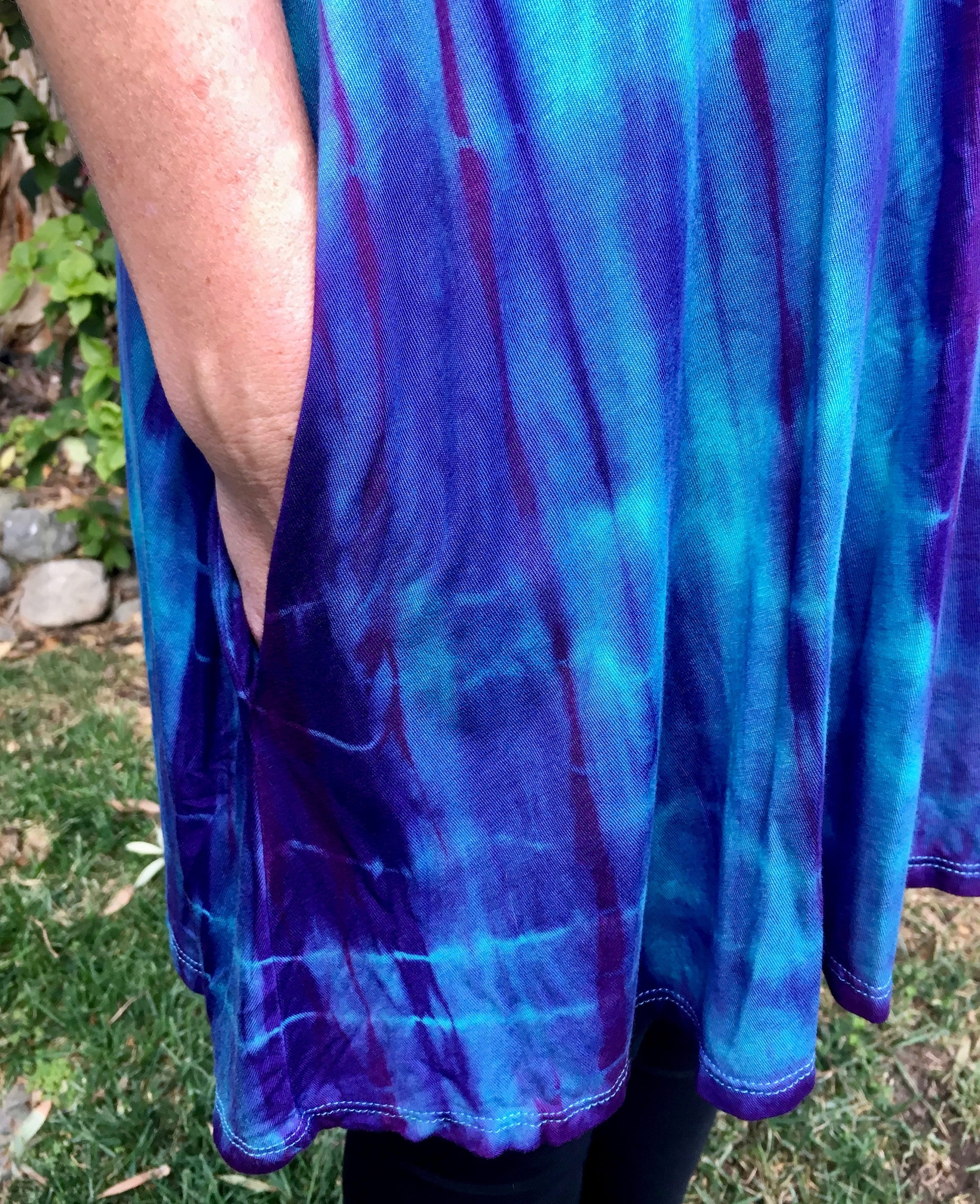 tie dye tunic tops