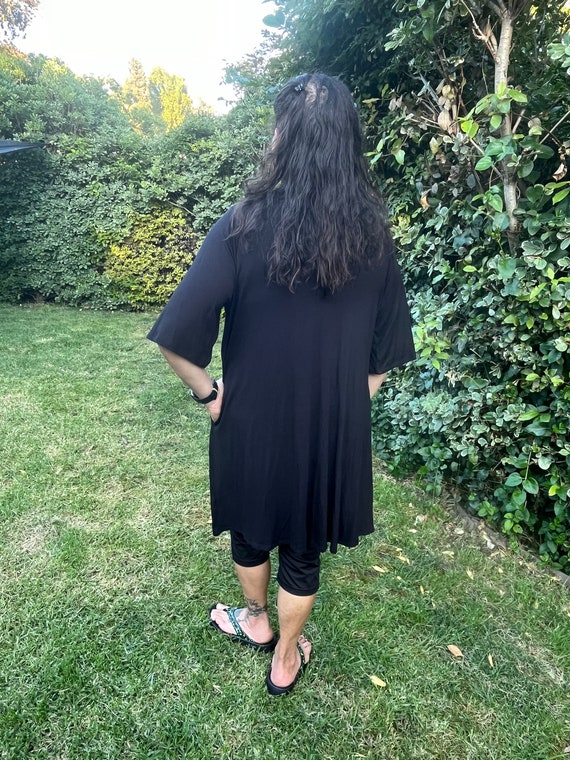 Plus size black cardigan with pockets deals