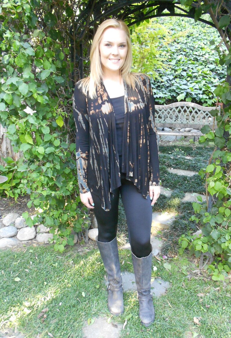 Tie Dye Cardigan Black Cardigan Tie Dye Cardigans Womens Etsy