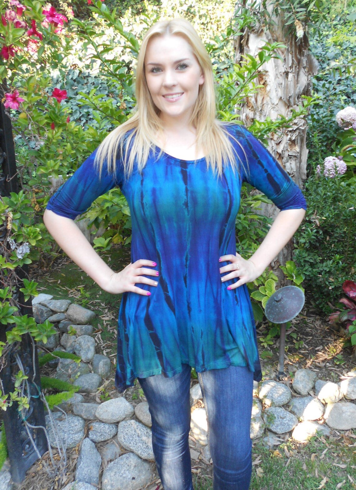 Plus Size Tunic Plus Size Top Tie Dye Top Plus Sizes Tunic - Etsy