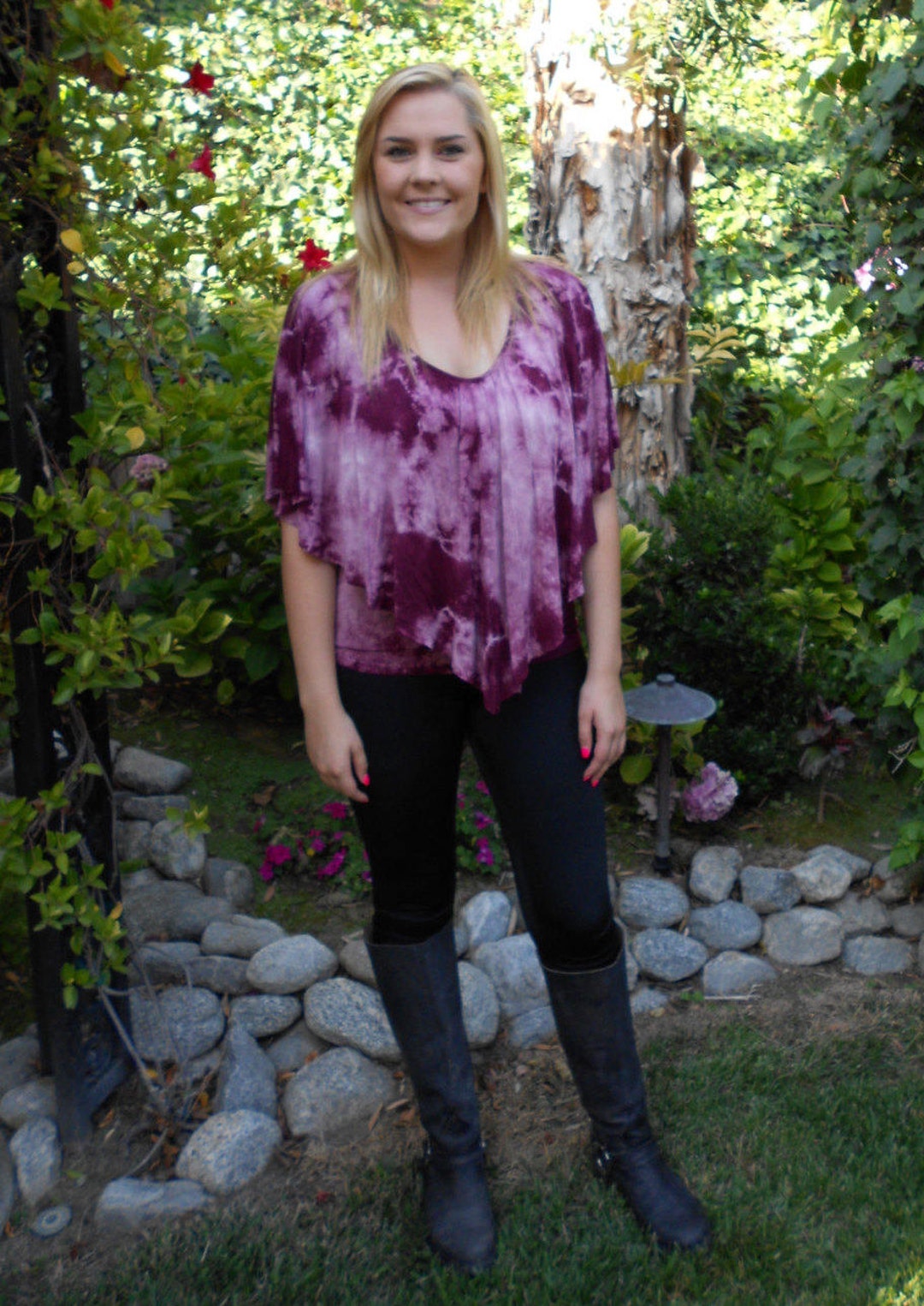 Plus Size Top Plus Tops Poncho Top Tie Dye Plus Dyed in - Etsy