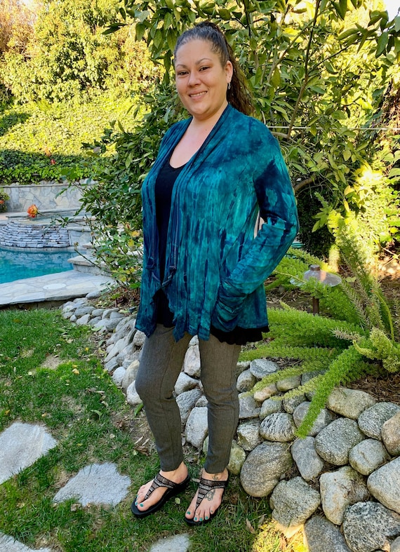 Womens teal shop cardigan sweater
