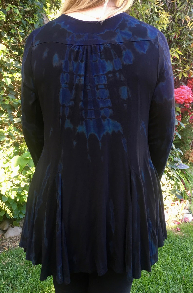 Panel Cardigan Plus Size Summer Fashion Plus Size Cardigan SM LXL Plus Tie Dye Plus Size Clothing Dyed Black Marble