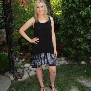 Tie Dye Dress, Lace Back Dress, Cruise Wear, Summer Dresses, Tie Dye, Cover Up, Sun Dress, Black Bamboo Bottom,  S M XL 2X 3X
