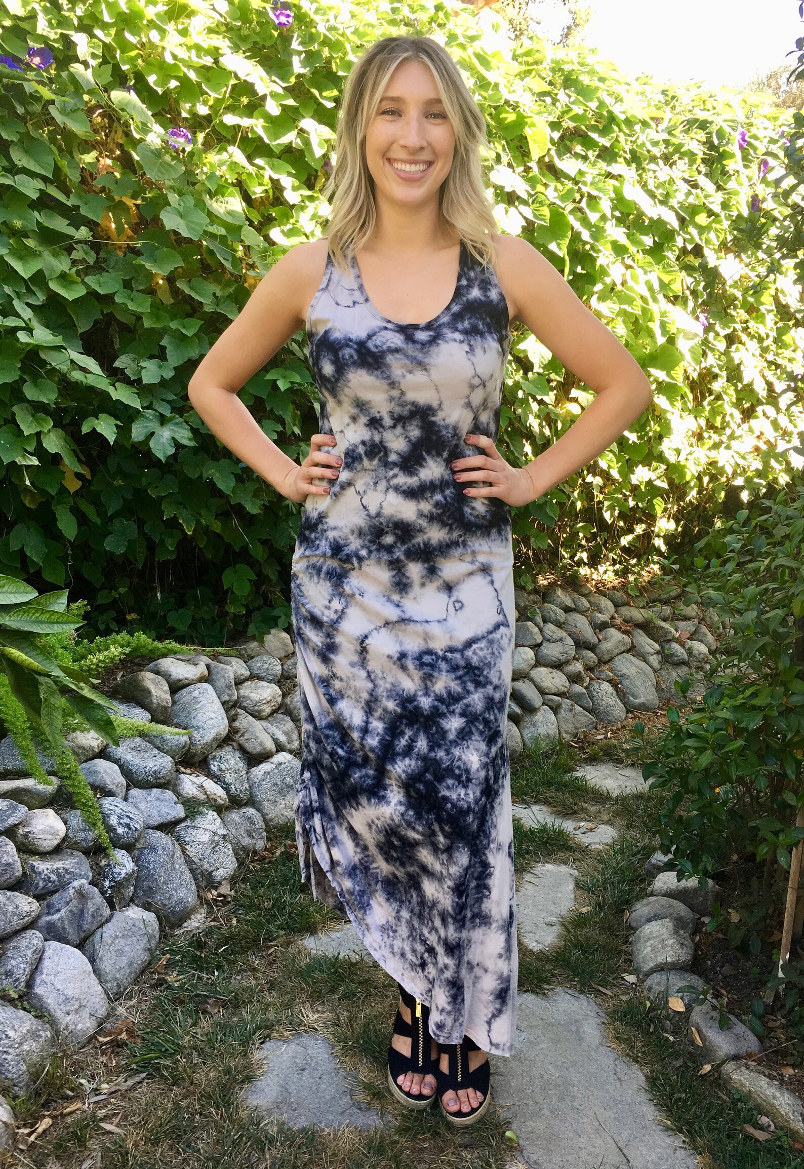 Tie-Dye Crisscross Dress