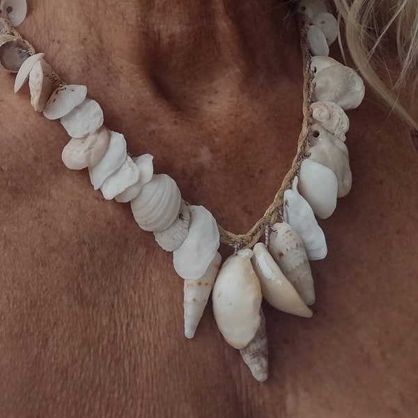 Shell Necklace Etsy