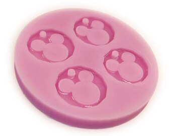 Trolley Token Mickey Mouse Disney Mini Coin Mould Silicone Resin Blank Keyring Mold Shopping Trinket Household GiftUK British Pound 12 Sided