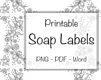soap labels editable printable custom label cigar band etsy