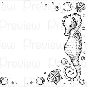 Seahorse Labels Editable Printable Soap Label Pretty Sea Ocean - Etsy UK