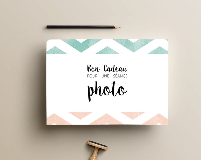 Bon Cadeau Photo Seance Photo Template Pour Photographe Etsy