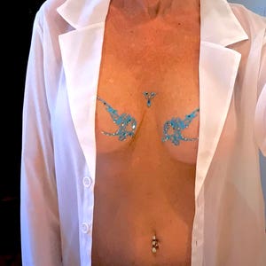 Cleavage Jewelry, 3 PC Lariat Necklace, Costume Jewelry, Exotic Dancewear, CLVJ-16