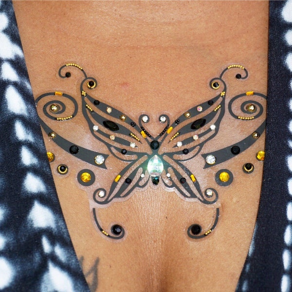 Butterfly Temporary Tattoo, Body Art, Tempora, Ladies Swimwear LWBJ-4