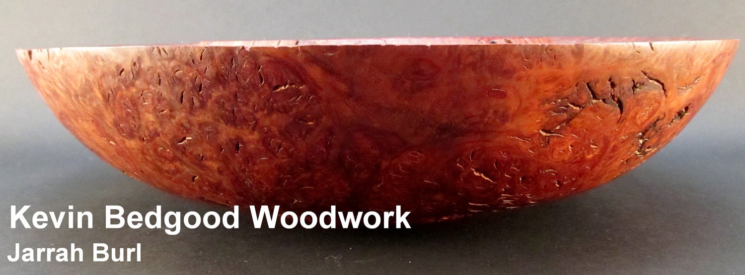 Bowl Jarrah Burl, turned wood