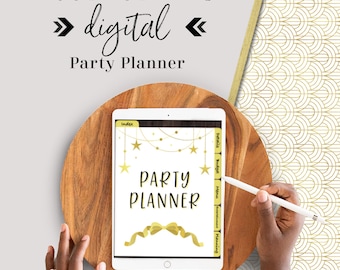 Digital Party Planner, Party Planner, Goodnotes Journal, Party Journal,  Digital Party Checklist
