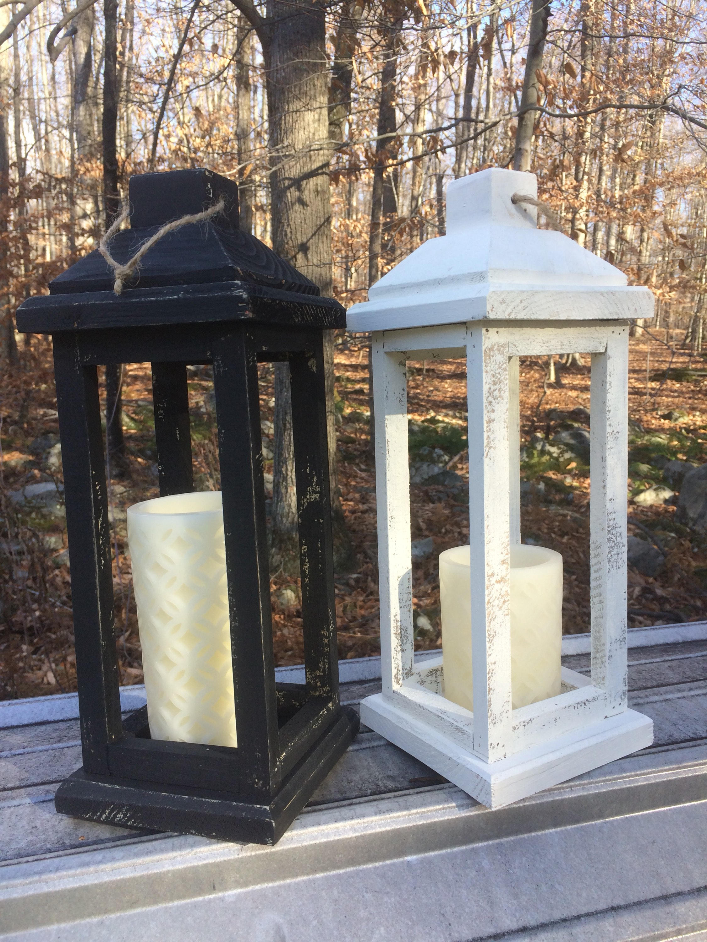 Lantern Wood Lantern Wooden Lantern Pillar Candle Holder Etsy