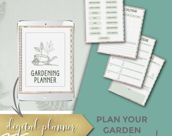 Digital Garden Planner, Gardening Planner, Goodnotes Journal, Garden Journal,  Digital Garden List