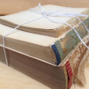 Bare Book Bundle, Vintage Upcycled Home Decor, Shabby Chic, Wedding Decor, Photo Prop (036.1)