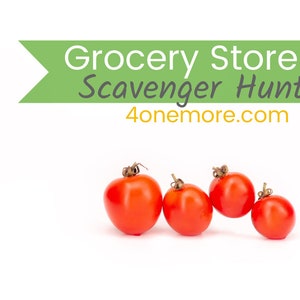 Grocery Store Scavenger Hunt, Homeschool Printable, Homeschool Geography, Homeschool Unit Study, Homeschool K-6, worksheets