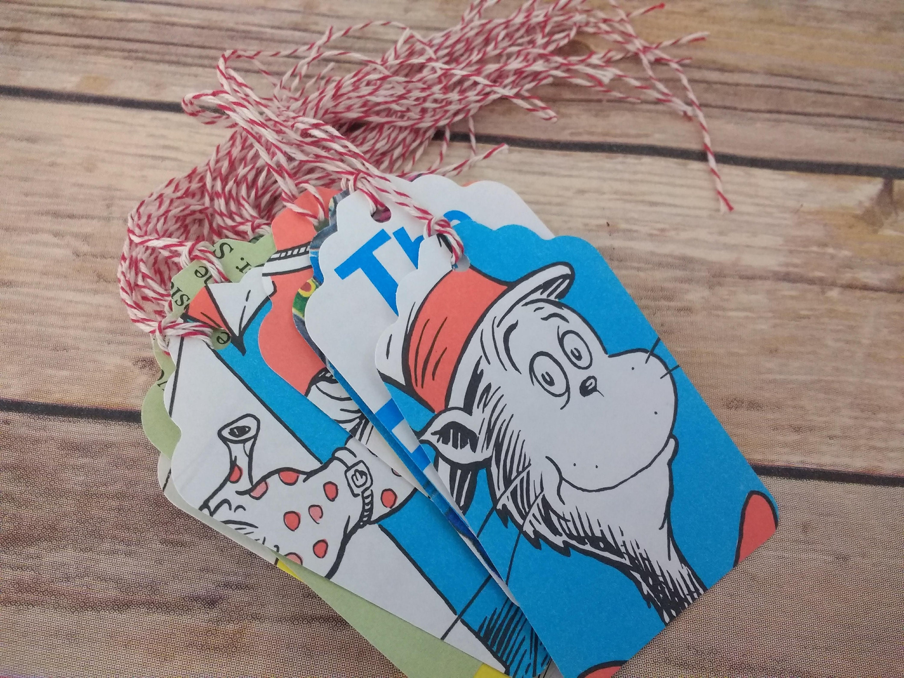 Children's Book Tags Book Page Gift Tags Upcycled Book Etsy