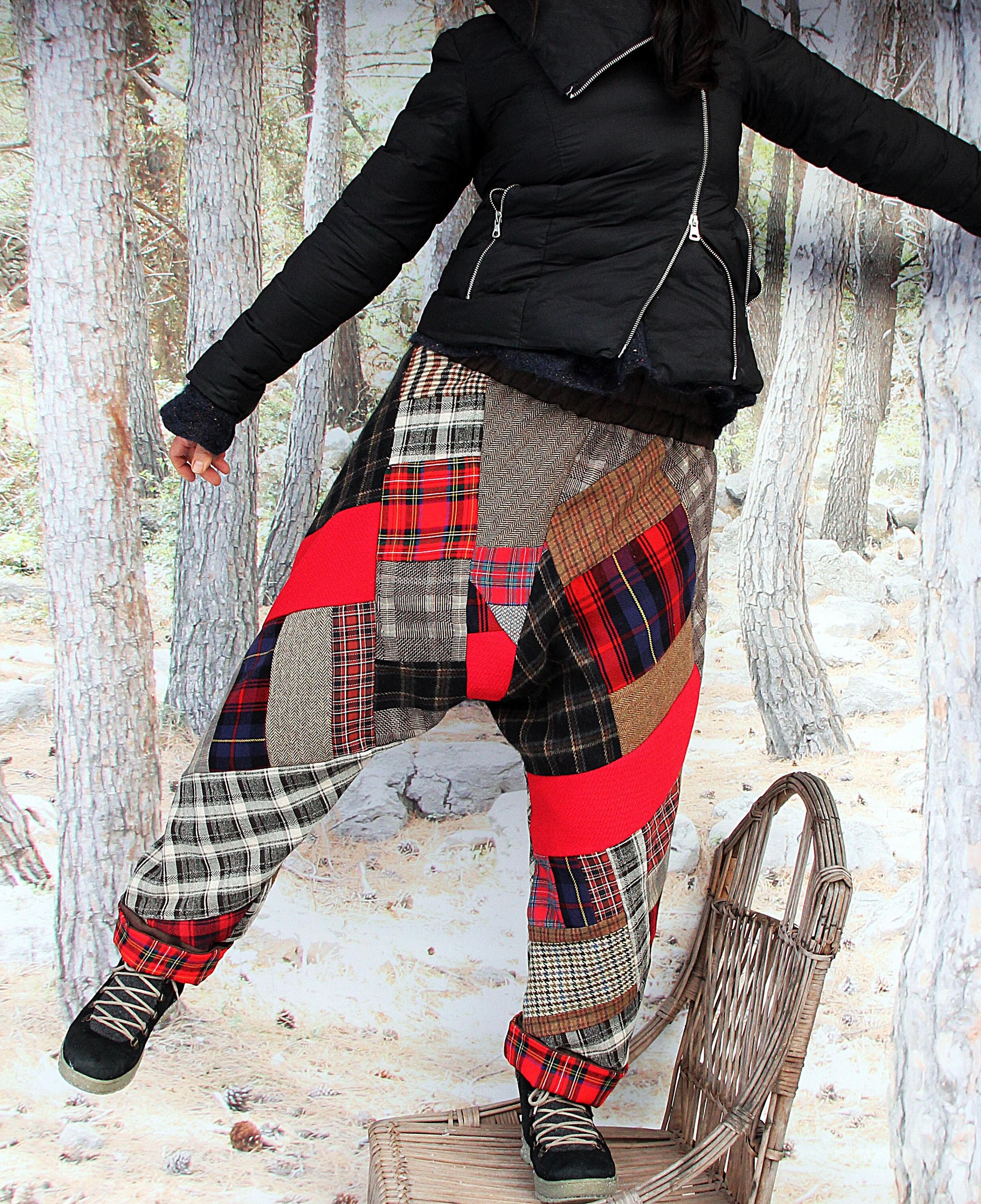 Tartan Harem Pants -  Canada