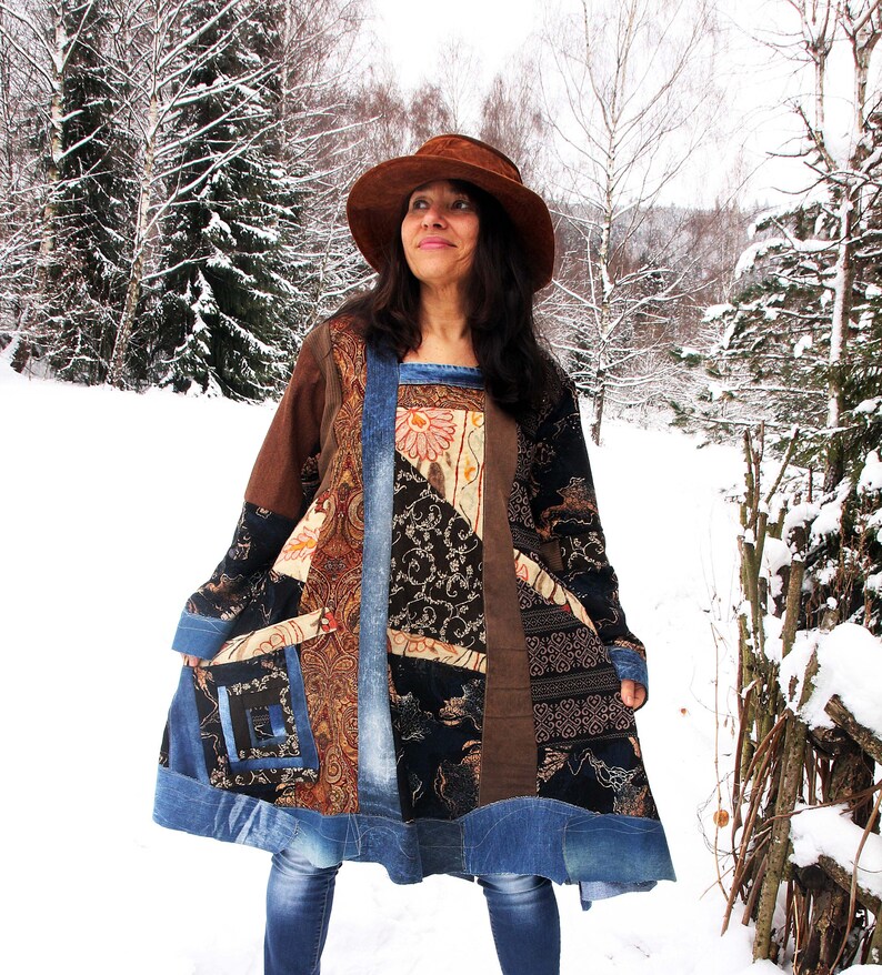 ethnic blue sweater
