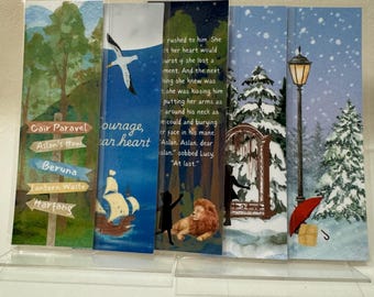 Chronicles of Narnia Bookmark Set | Laminated | Lucy | Aslan | Lion the Witch and the Wardrobe | Winter