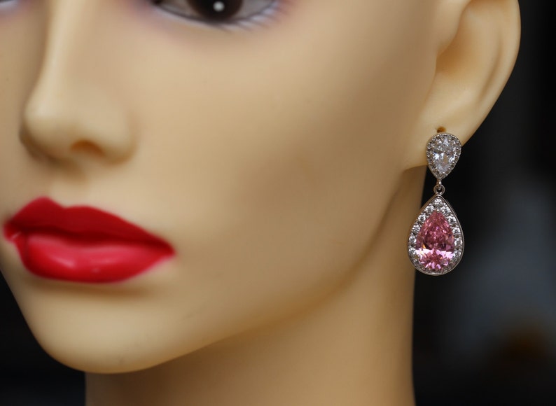 pink bridal jewellery set