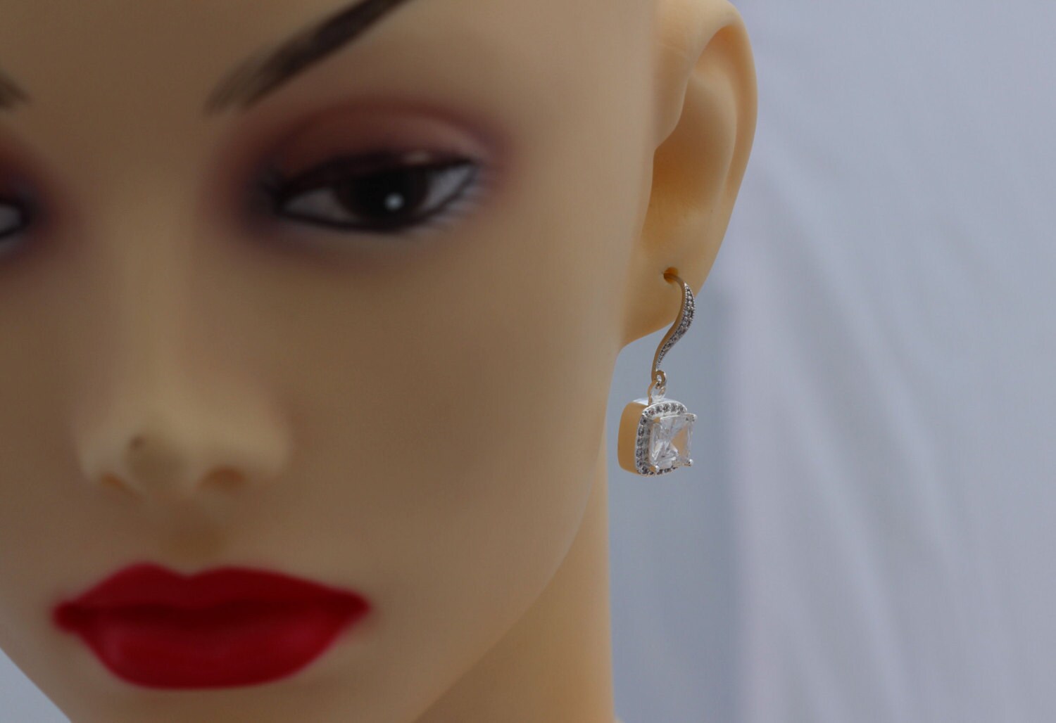 Cushion Cut Jewelry Set Bridal Jewelry Set Wedding Jewelry Etsy