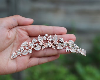 Bridal hair comb rose gold hair comb hair accessories bridal hair clip hair pc rose gold comb