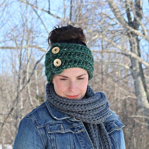 Easiest Super Ear Warmer crochet pattern, Crochet Bulky Yarn Ear Warmer PDF, Bulky Yarn Pattern, Crochet Headband, Beginner Friendly Pattern image 1