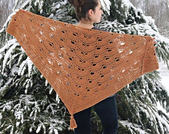 German Shells/ Virus Shawl Pattern / PDF Instant Download / Crochet Pattern