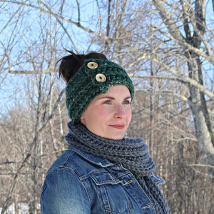 Easiest Super Ear Warmer crochet pattern, Crochet Bulky Yarn Ear Warmer PDF, Bulky Yarn Pattern, Crochet Headband, Beginner Friendly Pattern image 2