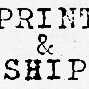 PRINT & SHIP ONLY | pattern not included -please  see description of this listing-