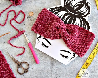 Charisma Ear Warmer crochet pattern, Crochet Bulky (5) Yarn Ear Warmer PDF, Bulky Yarn Pattern, Crochet Headband, Beginner Friendly Pattern