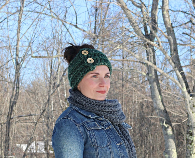 Easiest Super Ear Warmer crochet pattern Crochet Bulky Yarn Etsy