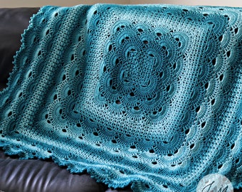 Victoria's German Shells BLANKET Pattern / PDF Instant Download / Crochet Blanket Pattern