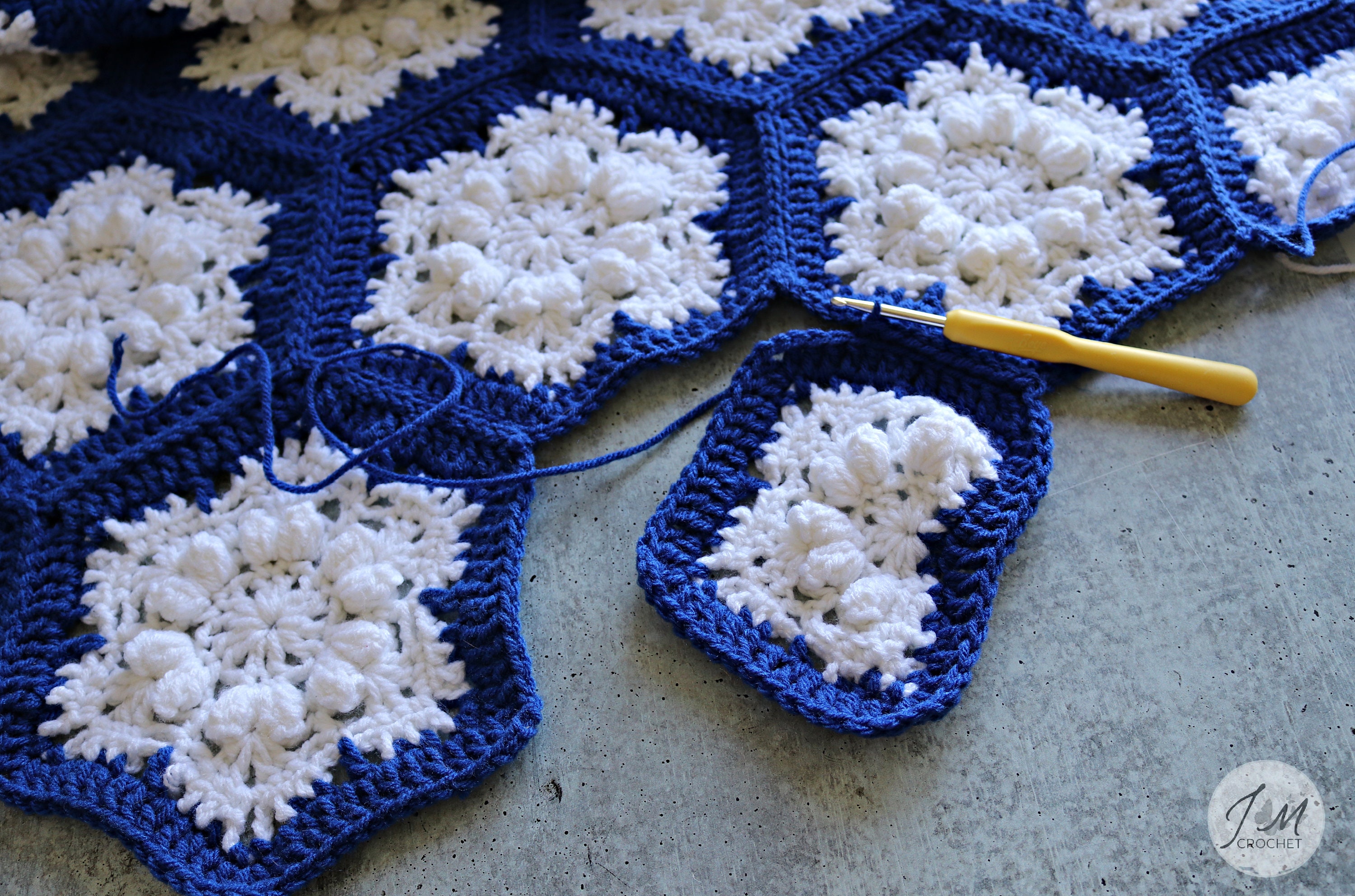 PDF PATTERN Stella's Snowflake Blanket Pattern Crochet Etsy