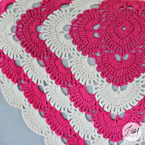 Virus Blanket Original Crochet Pattern: Lacy Afghan PDF ENGLISH (Digital Download)