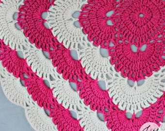 Virus Blanket Original Crochet Pattern: Lacy Afghan PDF ENGLISH (Digital Download)
