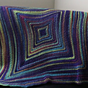 Aura Mountain Blanket Crochet Pattern, Crochet blanket Pattern pdf, Easy Blanket Pattern, throw blanket crochet pattern, ENGLISH ONLY