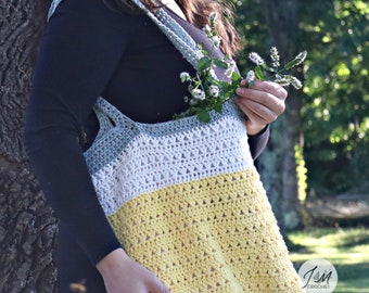 Xtra Easy Market Bag Crochet Pattern, Shoulder Bag, Crochet Cross Body Bag, Crochet Market Tote Bag