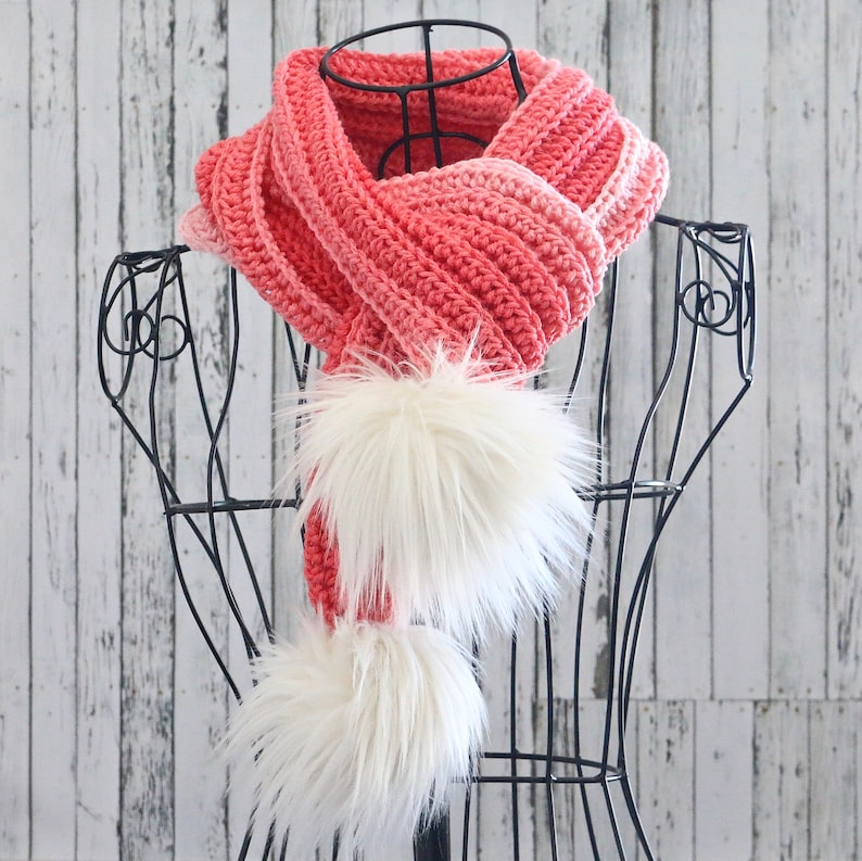 Easiest WORSTED Scarf Ever Crochet Pattern 3 Lengths Etsy UK