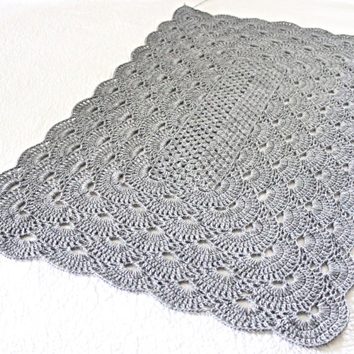 German Shells Virus Rectangle Blanket Pattern PDF Virus Etsy