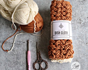 CROCHET PATTERN Zig Zag Crochet Cloth PDF, Wash Cloth, Dish Cloth, Soft Textured Crochet Cloth Pattern, crochet dishcloth pattern