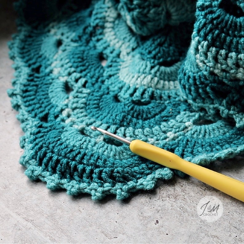 Victoria's German Shells RECTANGLE BLANKET Pattern / PDF Etsy