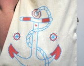 ToteBag screen printed Anchor (clear) Mariette x x