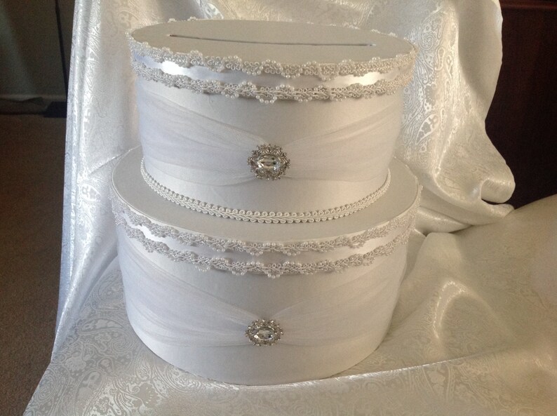 Wedding Card Box Card Box Wedding Card Box With Lock White Etsy